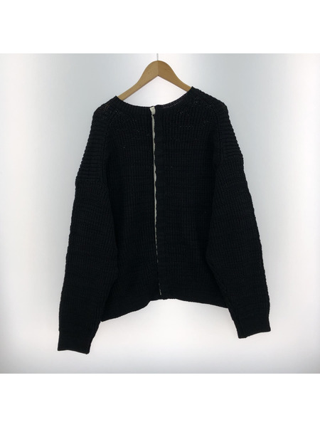 YOKE 5G BACK ZIP OVERSIZED RIB KNIT (S) YK20SS0111S-H