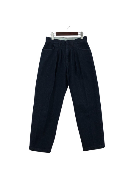 FARAH/Two-tuck Wide Tapered Pants/30/インディゴ