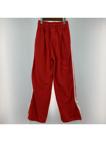 ACLENT Double line ribbon sweat pants レッド