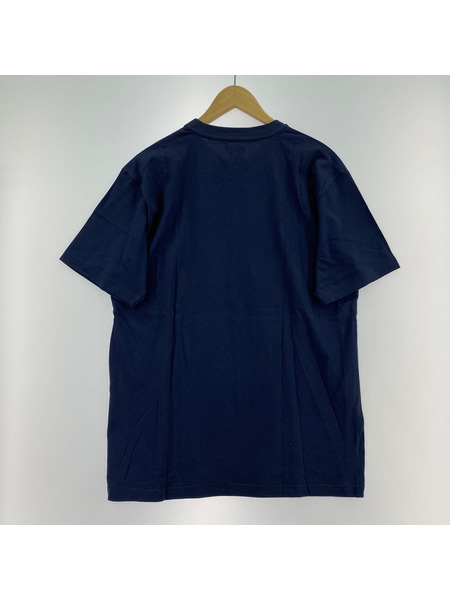 STUSSY　WORLD WIDE TRIBE Tシャツ　ネイビー　XL