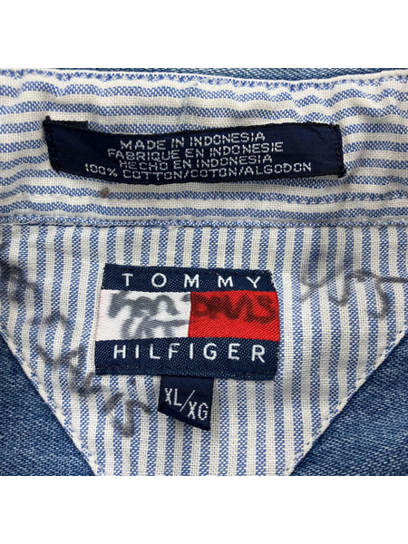 TOMMY HILFIGER 90s デニムシャツ/XL