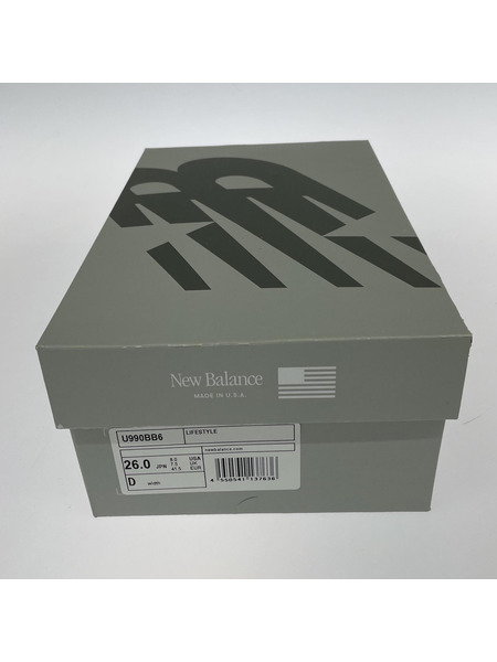 NEW BALANCE 990 USA製 26.0cm