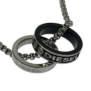 DIESEL ネックレス DX1168040 ダブルリングネックレス