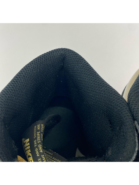 NIKE スニーカー AIR JORDAN 1 HIGH OG メタリックブラック 26.0cm