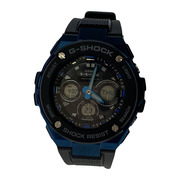 CASIO G-SHOCK GST-W300G 腕時計 黒/青