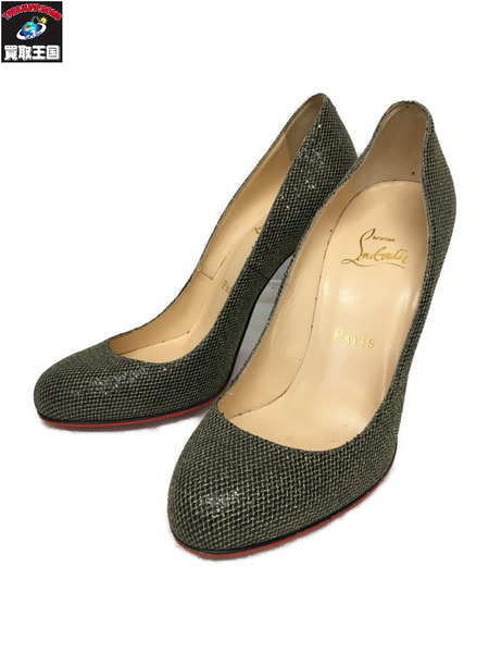 Christian Louboutin/ラメパンプス/37/GLD｜商品番号：2100196692336