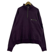 C.E スウェット・トレーナー ハーフジップスウェット 紫 (XL)