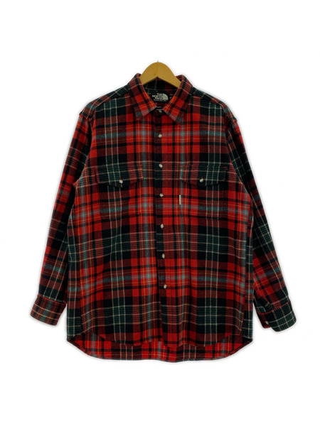 THE NORTH FACE ウール タータンチェックシャツ (L)