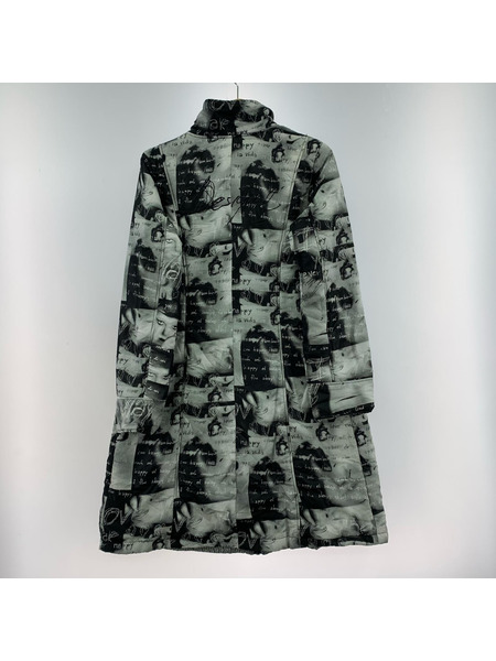 Desigual ソノ他 総柄リバーシブルナイロンコート 40 BLK
