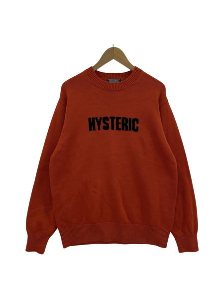 HYSTERIC GLAMOUR THE BAD GIRLS編込セーター オレンジ S