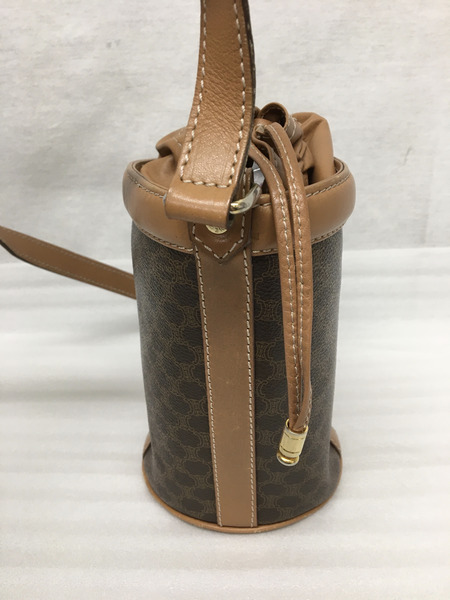 CELINE セリーヌ マカダム 巾着ショルダーバッグ