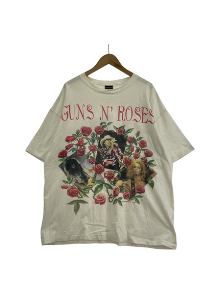 OLD・VINTAGE 90s GUNS N ROSES S/Sカットソー（L）白