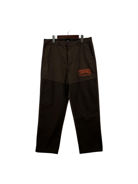 HUF×THRASHER FIELD CREW PANT W32 ブラウン[値下]