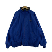 LANDS END 内フリース WARM UP JACKET SIZE:XL BLUE