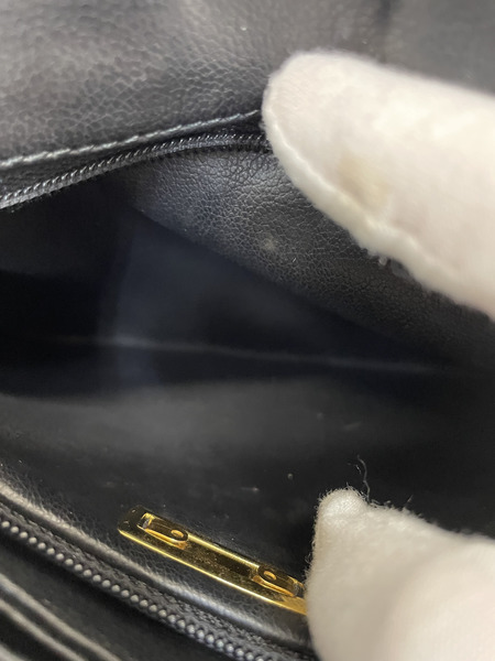 Christian Dior CDロゴ フラップ ショルダーバッグ ネイビー