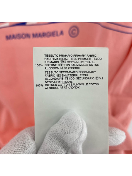 MAISON MARGIELA 19SS ロゴプリント S/Sカットソー ピンク (44)