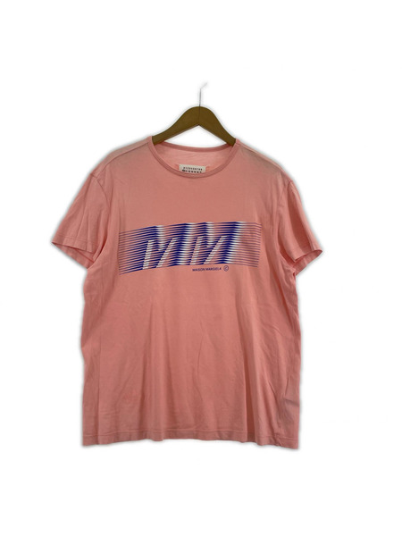 MAISON MARGIELA 19SS ロゴプリント S/Sカットソー ピンク (44)
