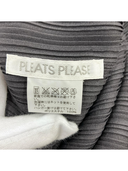 PLEATS PLEASE ブルゾン・ジャンパー プリーツ 2Way グレー (-)