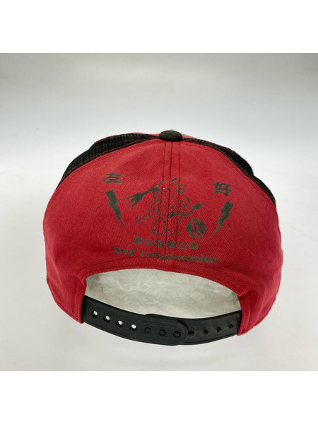 TED COMPANY キャップ カミナリモータース メッシュキャップ 赤