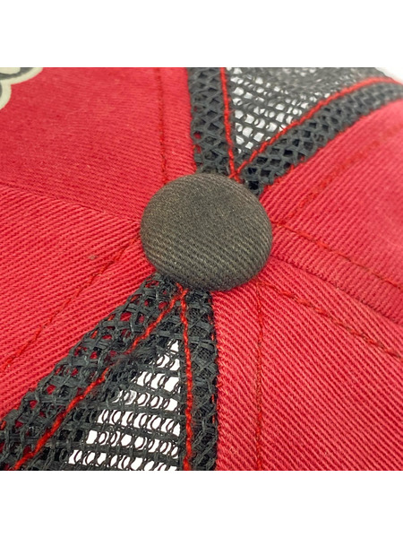 TED COMPANY キャップ カミナリモータース メッシュキャップ 赤