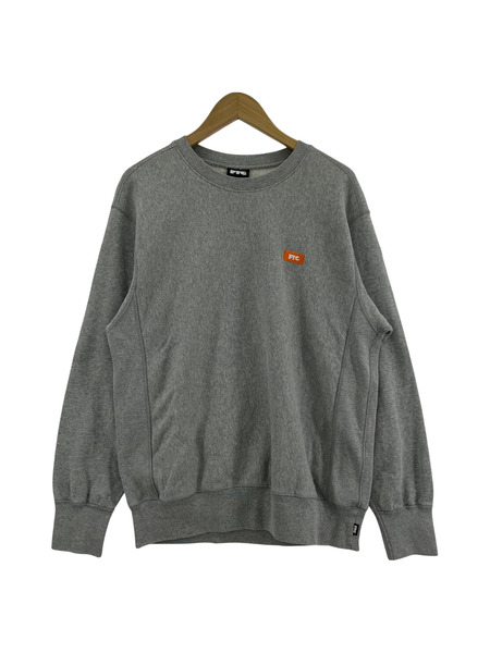 FTC SMALL BOX LOGO CREW NECK SWEAT（M）グレー