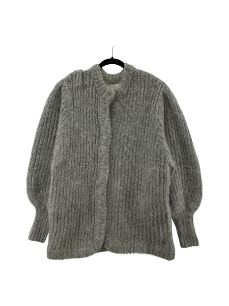 CLANE COLOR MOHAIR SHAGGY CARDIGAN グレー 1