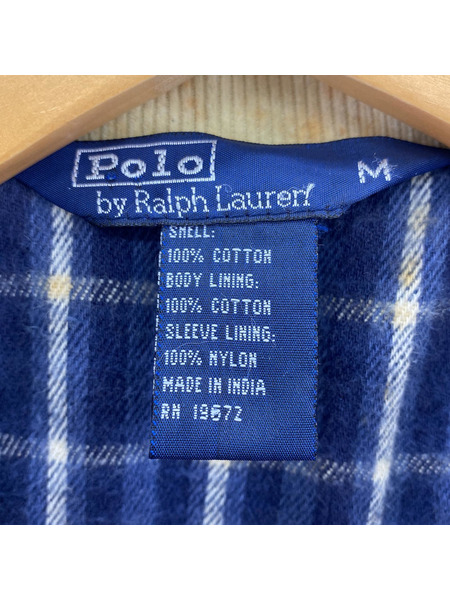 POLO RALPH LAUREN 90s 裏地チェック カバーオール (M)