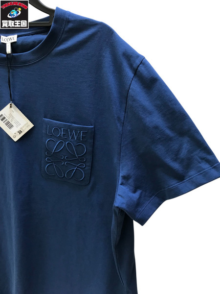 LOEWE ロエベ アナグラム 半袖 カットソー H526Y22XBC-1789 ネイビー サイズM