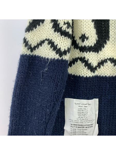ニット・セーター BLACK WEIRDOS CANNABIS別注 Yin Yang Knit M