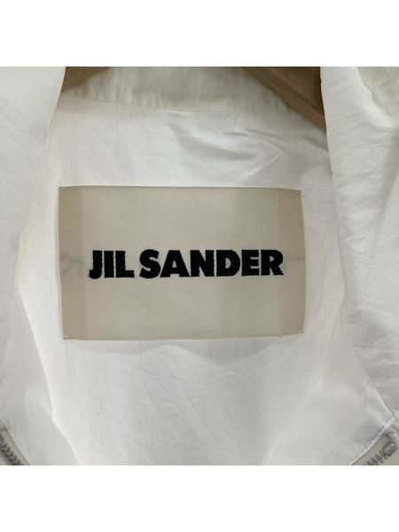 JIL SANDER キュプラ×ナイロン スイングトップ型 ショートブルゾン 44 白
