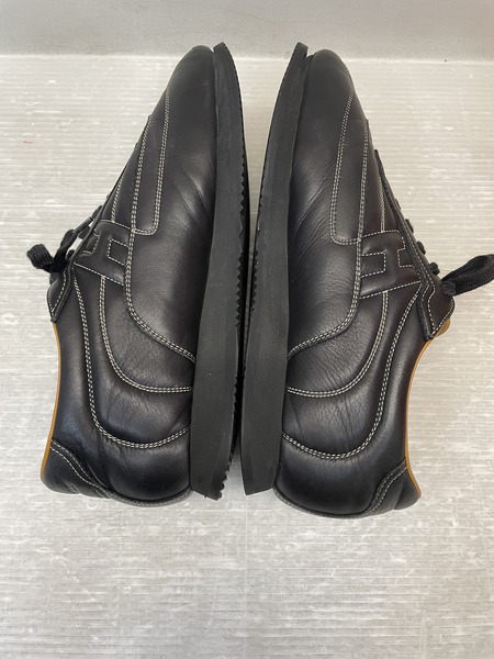 HERMES レザークイックスニーカー 42 1/2 黒[値下]