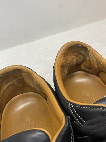 HERMES レザークイックスニーカー 42 1/2 黒[値下]