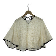 MameKurogouchi 18SS  flower flare blouse 1 ホワイト