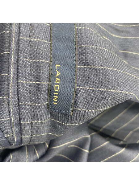 LARDINI ストライプ スーツ セットアップ 44 ネイビー[値下]