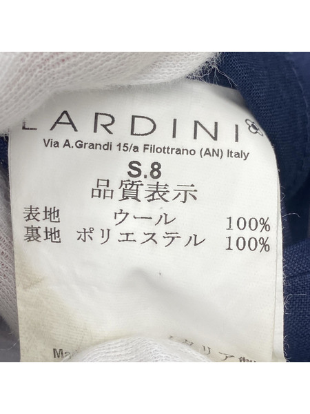 LARDINI ストライプ スーツ セットアップ 44 ネイビー[値下]