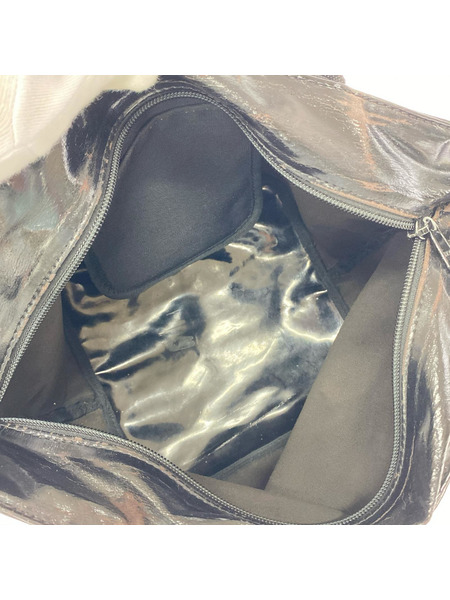 Herve Chapelier ハンドバッグ 舟形ミニハンドバッグ 黒