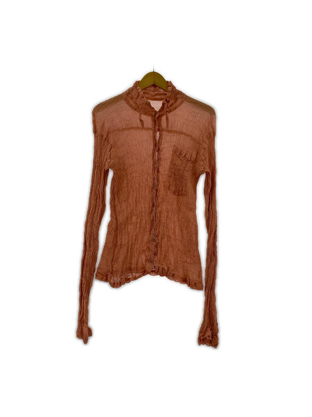 ISSEY MIYAKE 長袖シャツ カリフラワーシャツ ピンク-M