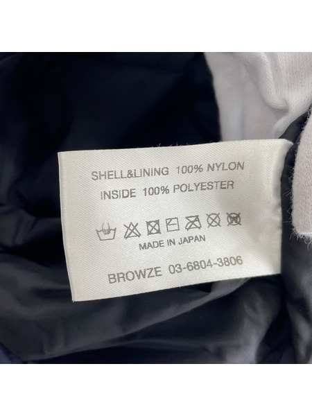 ennoy 23AW ナイロンパテッドジャケット 中綿シャカシャカ XL ネイビー