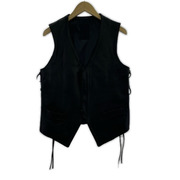kiryuyrik Lace Up Leather Vest レザーベスト M 黒 KJ-HLV13-700