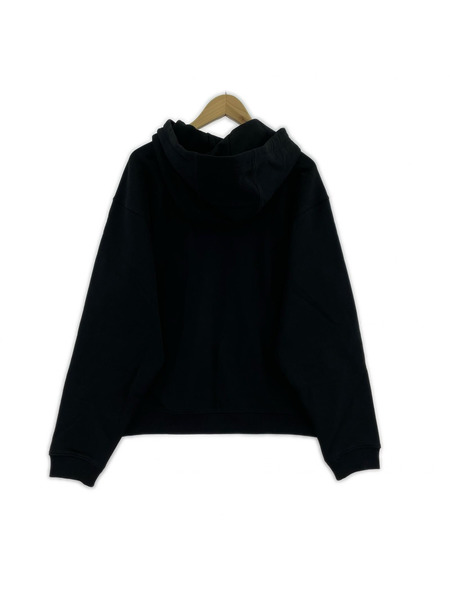 ADER ERROR 25AW LONG S HOODIE 0101 ロゴ刺繍パーカー M 黒