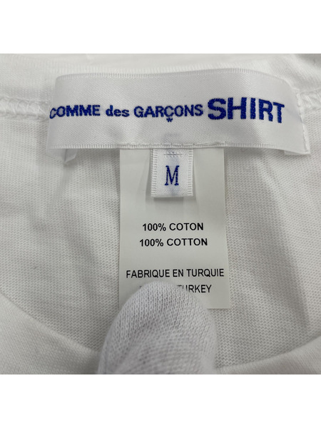 COMME des GARCONS SHIRT ラッフルディティールT M ホワイト