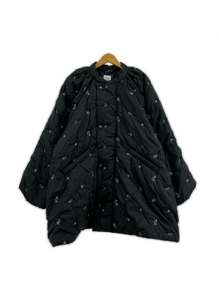 Rhodolorion PADDED COAT ORIGINAL FLORAL PATTERN EMBROIDERY