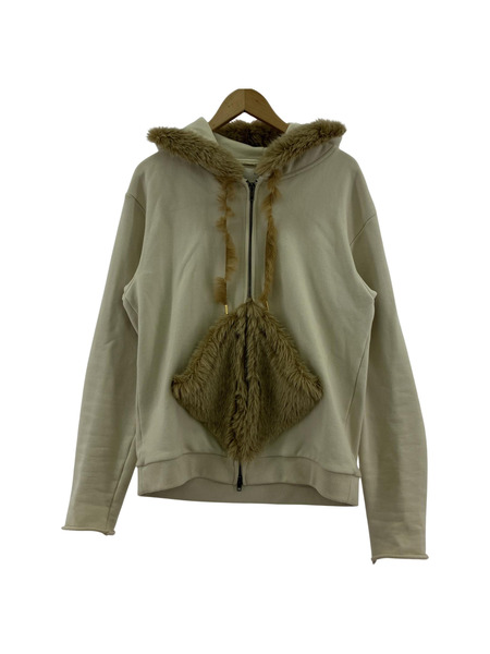 BLANK パーカー(ジップアップ) 24AW DIAMOND FUR HOODIE (0)