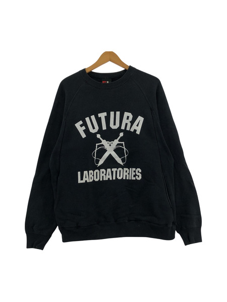 FUTURA LABORATORIES L/S トレーナー BLK