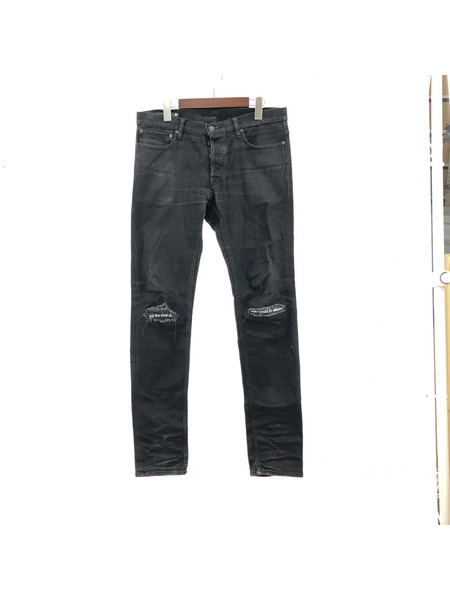 MINEDENIM Slim STR 5pocket OWS スキニーデニムパンツ 32 ブラック