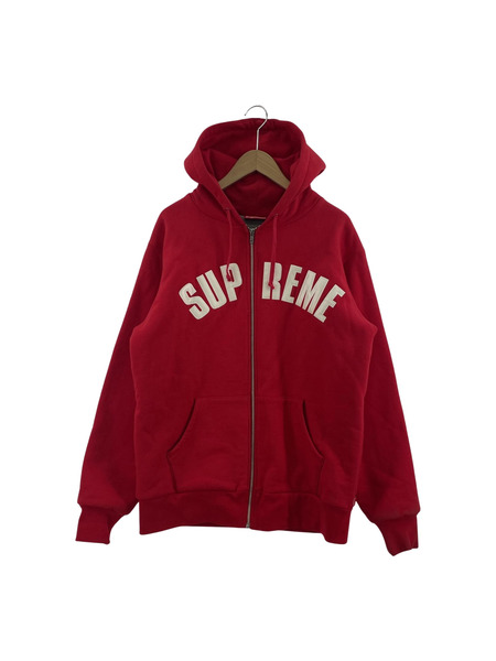 Supreme  arc thermal zip up hooded Sweatshirt 　レッド　L