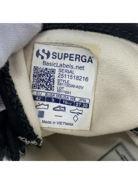 SUPERGA×ARTIFACT/2433-W MOLESKIN/モールスキン/ハイカットスニーカー/9(27.3)[値下]