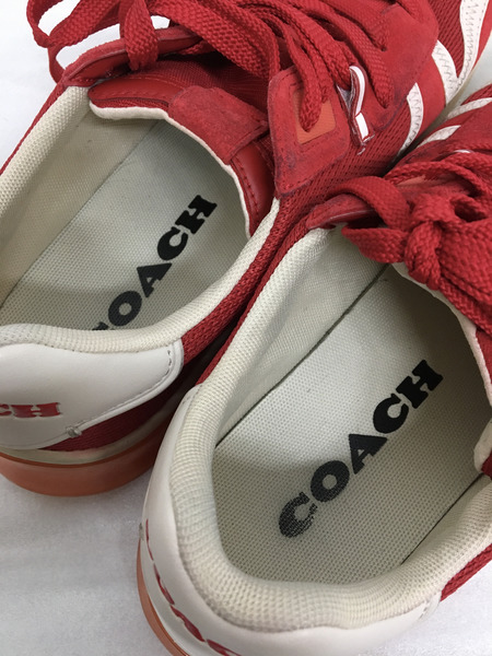 COACH スニーカー (44) 赤オレンジ