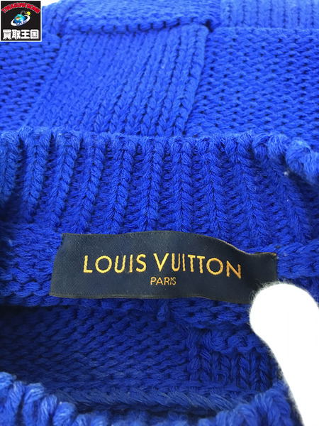 Lv  20SS バスケットウィーブニット 青 S