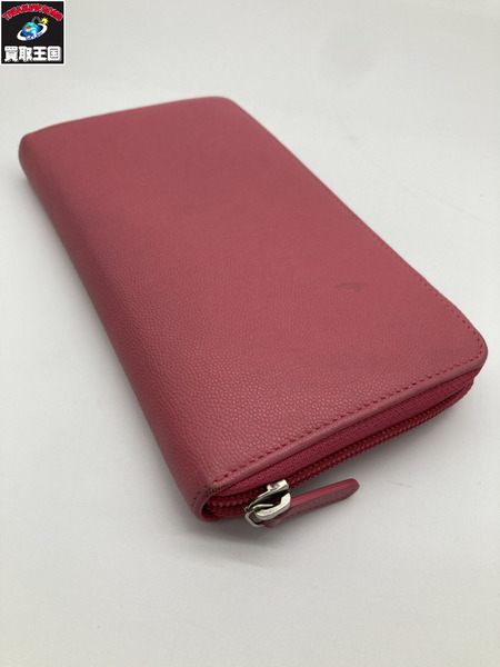 CHANEL シャネル キャビアスキン 長財布 ピンク